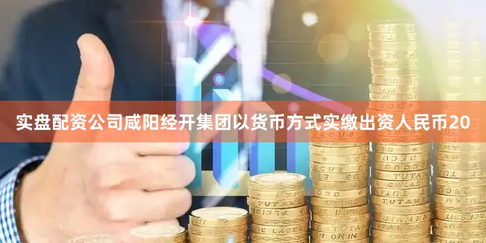 实盘配资公司咸阳经开集团以货币方式实缴出资人民币20